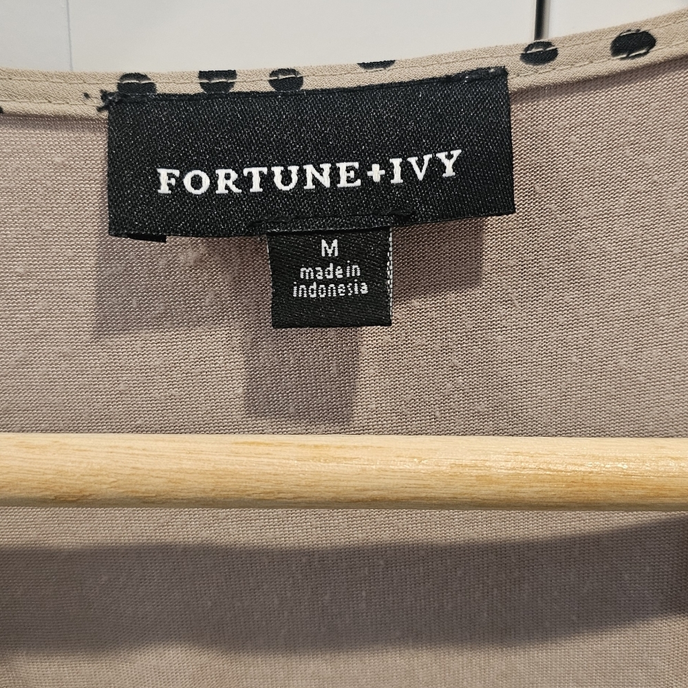 Fortune + Ivy Beige Top